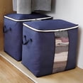 thumbnail image 1 of Travelwant Foldable Comforter Storage Bag, Large Organizers for Blankets, Pillow, Quilts, Linen, Storage Containers with Thick Fabric, Sturdy Zipper, 1 of 7