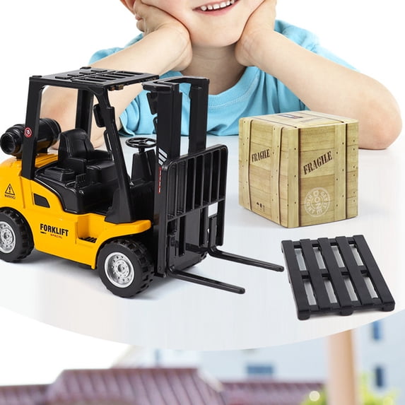 Travelwant Friction Fork Lift with Pallet Cargo Warehouse Truck Vehicle Toy Forklift for Kids