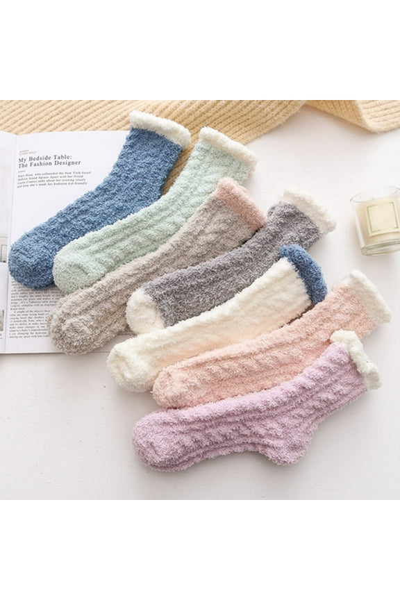 Fuzzy Socks for Women, Warm Soft Fluffy Socks Thick Cozy Plush Sock Winter Christmas Socks for Women
