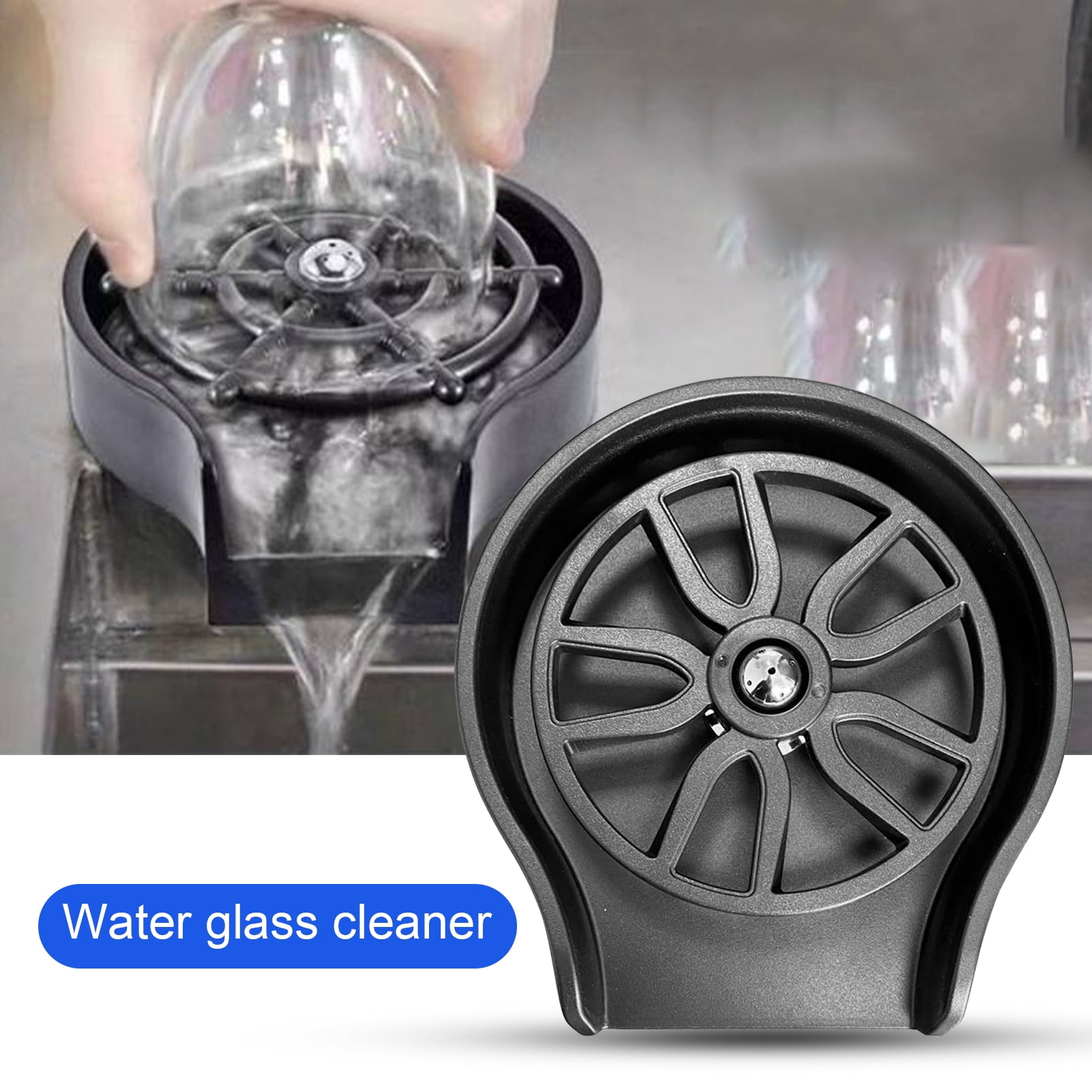 Travelwant Glass Rinser Bottle Washer, Kitchen Sink Cup Rinser, Faucet Glass Washer Cleaner