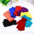 thumbnail image 1 of Travelwant Gloves Solid Color Multi-use Acrylic Unisex Full Finger Warm Mittens for Winter, 1 of 8