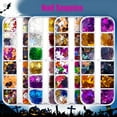 thumbnail image 1 of Travelwant Halloween Nail Art Glitter Sequins, 3D Holographic Skull Spider Pumpkin Bat Ghost Witch Halloween Confetti Glitter for DIY Nail Art Halloween Party, 1 of 2