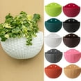 thumbnail image 1 of Travelwant Hanging Planter - Indoor Outdoor Hanging Plant Pot Basket, Flower Plant Pots, Flower Pot with Drainage Hole, 8.3 Inch Indoor Outdoor Balcony Patio Hanging Basket, 1 of 7