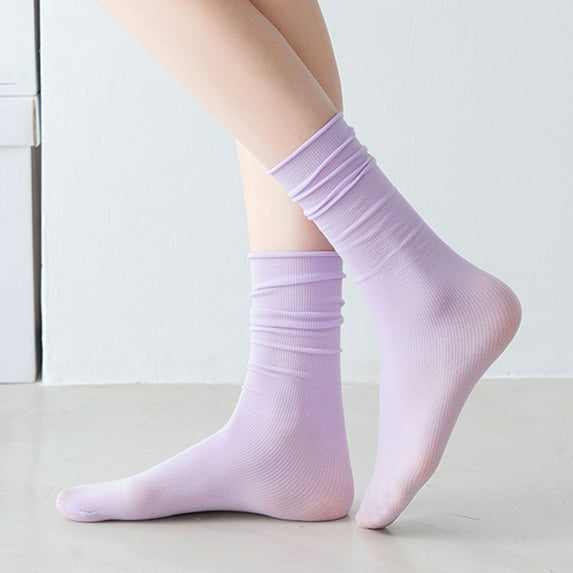 Travelwant Ice Skating Socks Figure Skating Socks Light Opaque Knee Skating Socks Skating Nylon Socks for Ice Skating Women Girl