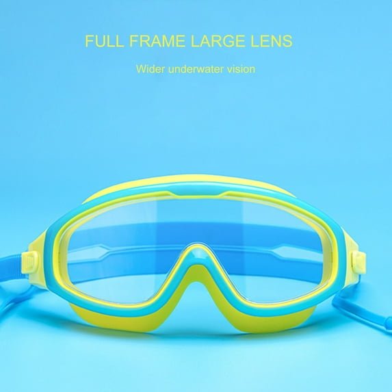 Travelwant Kids Swim Goggles for Age 3-15,Kids Goggles for Swimming with Nose Cover, No Leaking, Anti-Fog, Waterproof