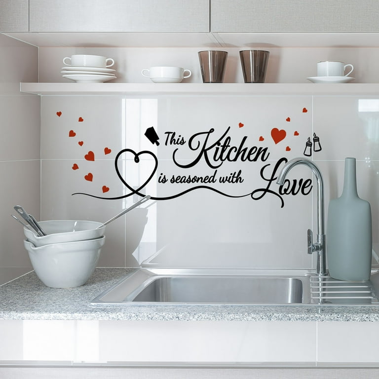 Kitchen wall art best sale stickers