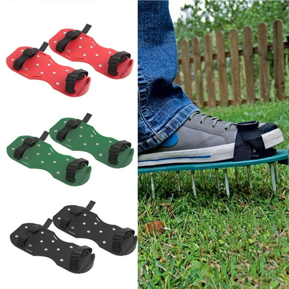 Travelwant Lawn Aerator Shoes for Grass,Aerator Tools Revives Lawn Health for Lawn/Yard/Garden,Comfortable Grass Airation Spikes Shoes with 26 Aerating Spikes,Aerator Tool for Garden