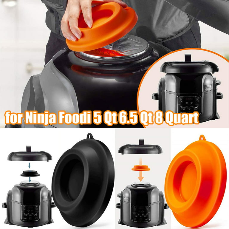 Travelwant Lid Stand Silicone Lid Holder Accessories and, 2 in 1 Kitchen Accessory Compatible with Ninja Foodi Pressure Cooker and Air Fryer 5 qt, 6.5