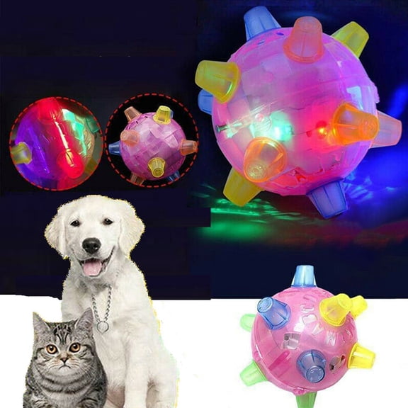 Travelwant Luminous Ball Toy with Musical Sounds & Flashing Lights for Dogs, Multicolor