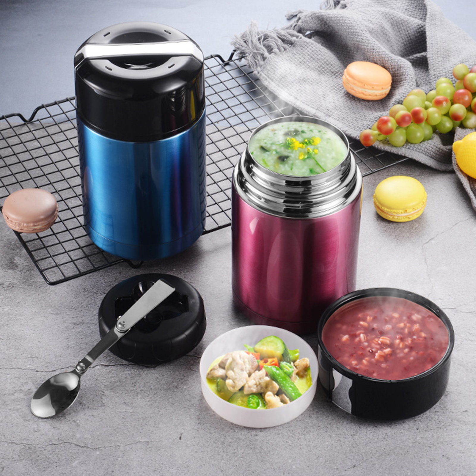 Travelwant Lunch Container Wide Mouth Lunch Thermoses for Hot Food