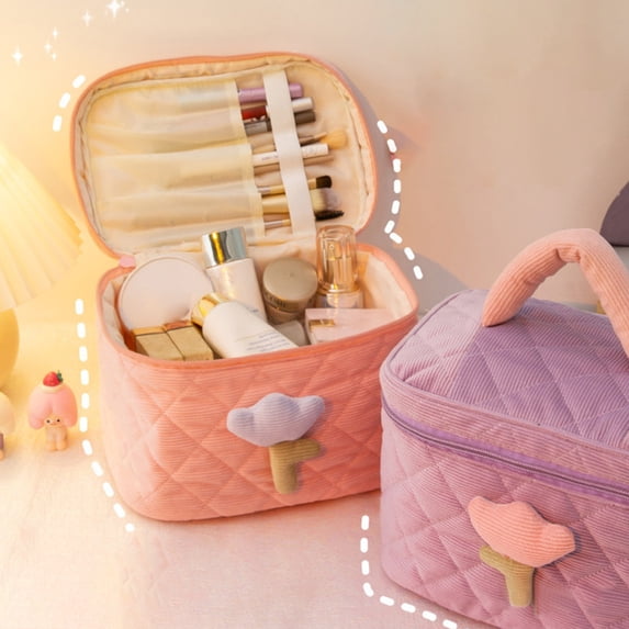 Travelwant Makeup Bag Travel Cosmetic Bags Small for Women Girls Zipper Pouch Makeup Organizer Waterproof Cute