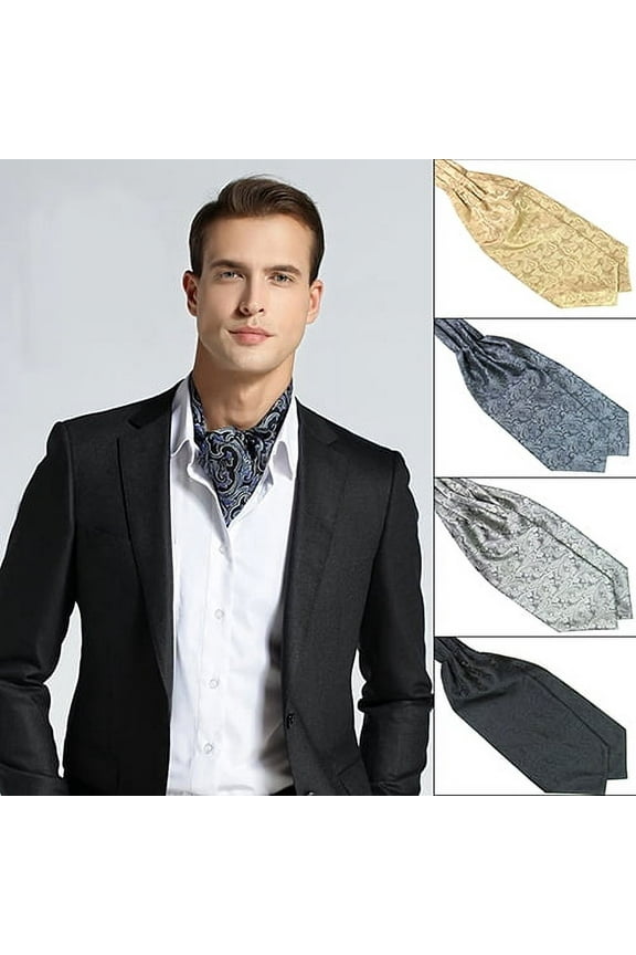 Men Classic Colorful Silky Satin Wedding Neck Tie Banquet Necktie Cravat Tie