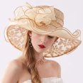 thumbnail image 1 of Travelwant Men Women Fashion Hats for Fall,Womens Ladies Church Wide Brim Tea Party Wedding Hat Fancy Derby Fascinator Cap, 1 of 7