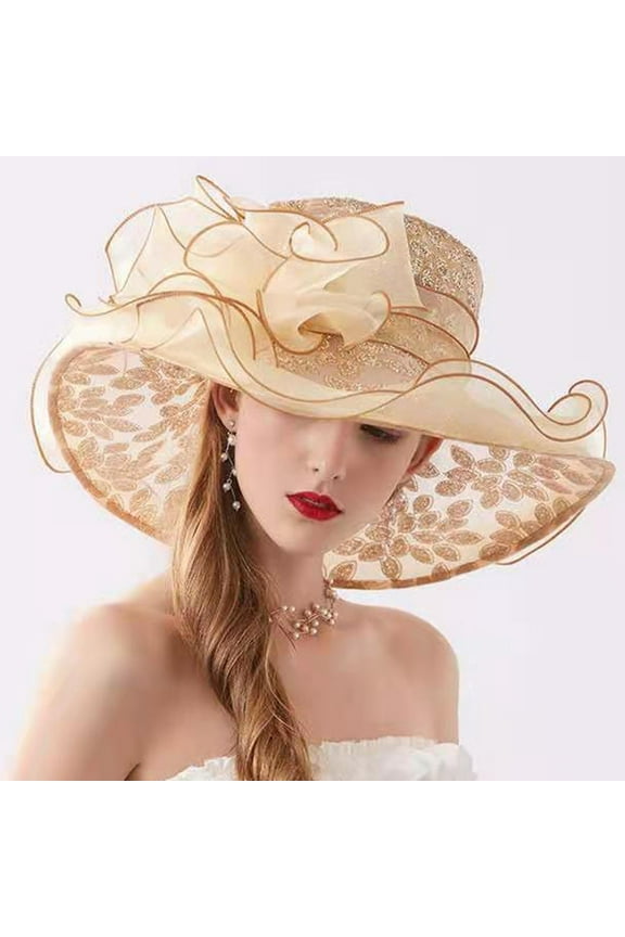 Men Women Fashion Hats for Fall,Womens Ladies Church Wide Brim Tea Party Wedding Hat Fancy Derby Fascinator Cap