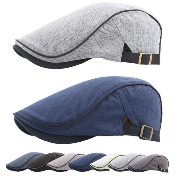 Travelwant Mens Newsboy Hat Flat Cap Newsies Hat Adjustable Ivy Cadet Cabbie Cap