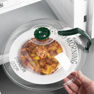 PHEZEN 2PCS Microwave Cover for Food, Collapsible Microwave Splatter Food  Plate Cover for Microwave Oven, Colander Fruits/Vegetable Dish Drainer