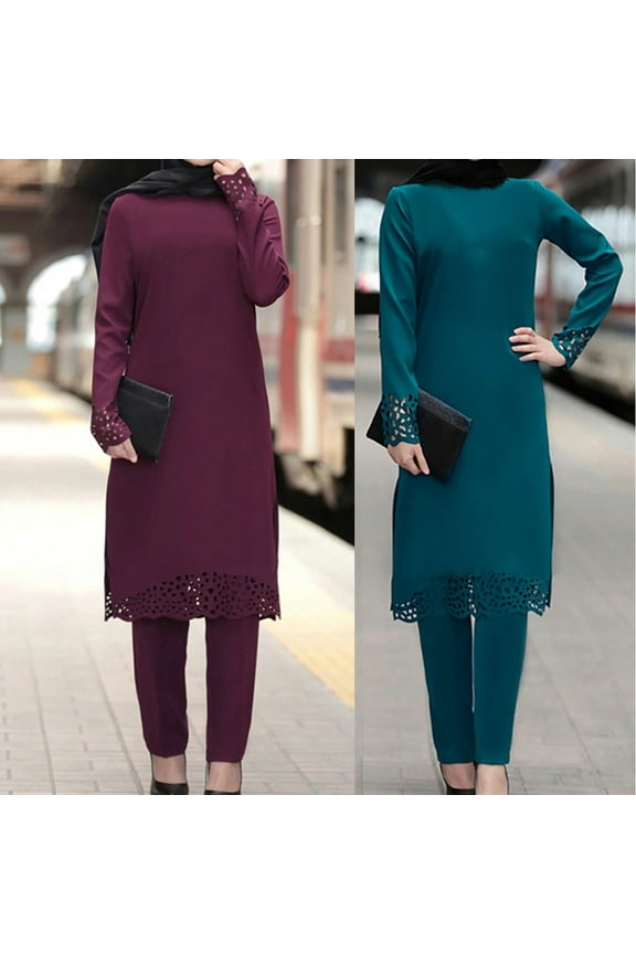 Muslim Swimwear for Women Modest Full Cover Swimsuit Long Sleeve Hijab