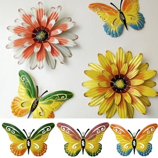 Nature Inspired Metal Butterfly Wall Art Trio