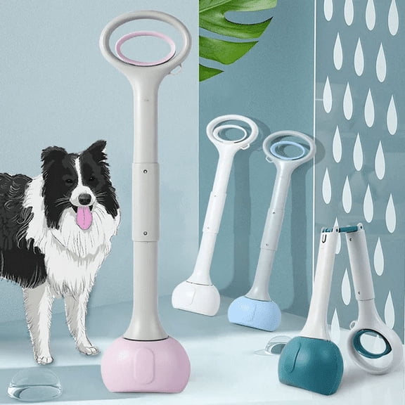 Travelwant Non-Breakable Pet Pooper Scooper for Dogs and Cats with Long Handle High Strength Material and Durable Spring for Easy Grass and Gravel Pick Up