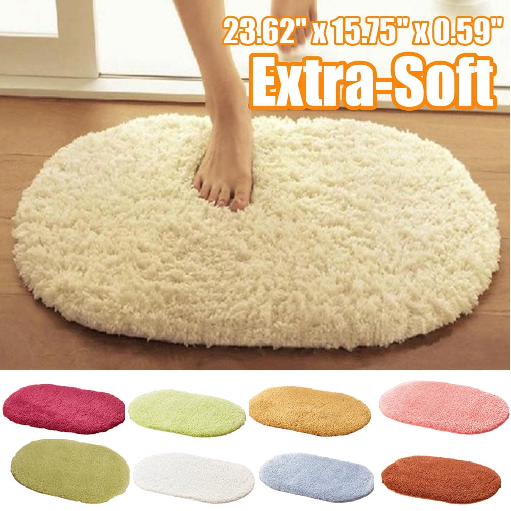 Comfy Small Rug Travelwant Oval Fluffy Rug Carpets, Modern Plush Shaggy Area Rug for ...