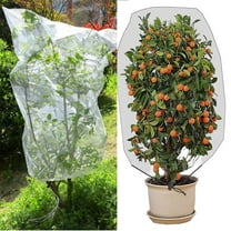 Travelwant Plant Cover Bags, Reusable Thicken Encrypted Garden Netting Mesh with Drawstring, Fruit Tree Plant Protect Netting, Plant Cover for Pest, Insect Bird Barrier Netting