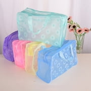 Travelwant Portable Flower Waterproof Travel Cosmetic Toiletry Storage Pouch Makeup Bag