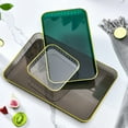 thumbnail image 1 of Travelwant Rectangle White Plastic Serving Trays, Heavy Duty Serving Platters, Reusable Trays Perfect For Wedding, Parties & Buffet,Spring, 1 of 7