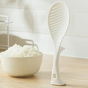 Travelwant Rice Paddle, Silicone Standing Rice Spatula with Non Stick Rice Spoon Paddle Heat Resistant Rice Cooker Spoon, Serving Spoon for Rice
