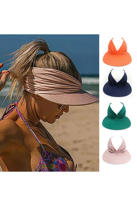 Rollable Visors for Women Sun Protection Beach Hats for Women