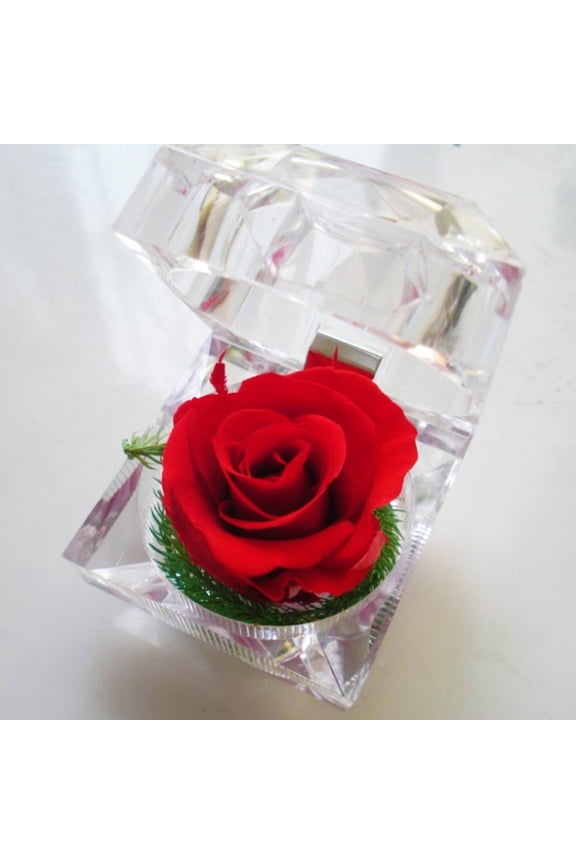 Rose Ring Box Set - Satin Rose Jewelry Gift Boxes for Anniversaries, Weddings, Birthdays