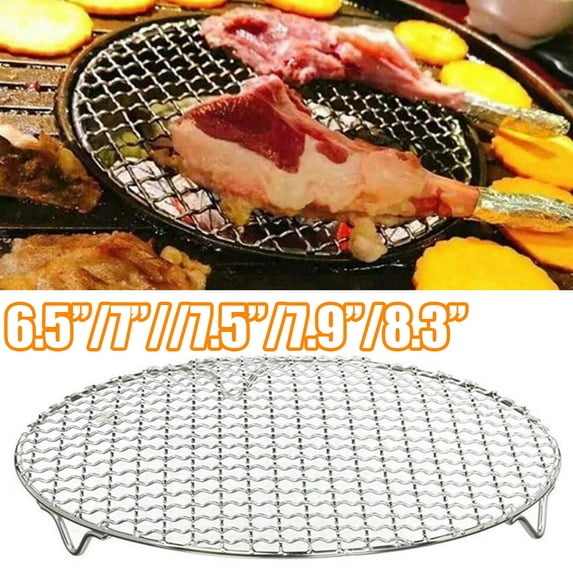 Travelwant Round Baking Cooling Cooking Rack, Stainless Steel Steaming Grilling Racks, Fits Air Fryer/Stockpot/Pressure Cooker/Round Cake Pan, Oven & Dishwasher Safe