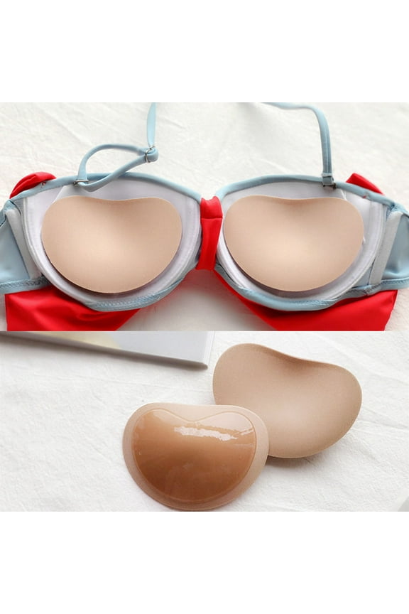 Silicone Bra Inserts Self-Adhesive Bra Pads Inserts Removable Sticky Breast Enhancer Pads Breast Lifter For Women
