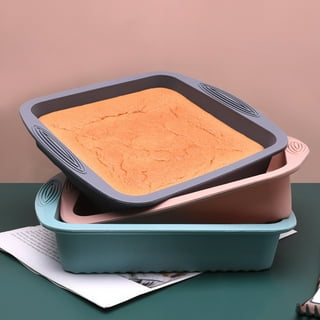  E-far 8x8 Inch Square Baking Pan with Lid Set, Nonstick Square  Cake Pans Metal Bakeware for Oven Cooking Lasagna Brownies, Stainless Steel  Core & Easy Release, 4 Pieces(2 Pans+2 Covers): Home