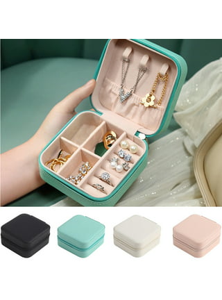 Acrylic Clear Jewelry Organizer Box 3 Drawers, Velvet Jewelry Storage,  Earring Rings Necklaces Bracelets Storage Display Case Gift for Women, Girls