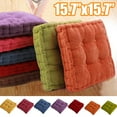 thumbnail image 1 of Travelwant Solid Square Seat Cushion, Chair Pad Seat Cushion, Floor Pillow Tufted Thicken Sitting Pillows for The Floor Chair Pad for Tatami Meditation Office Kitchen Chair Bench Sofa, 1 of 3