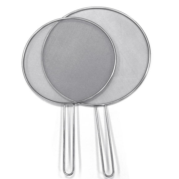 Travelwant Splatter Screen with Soft Grip Handle Splatter Screen for Frying Pan – Stainless Steel Grease Guard for Pan to Stop Hot Oil Splatter - Kitchen Tools & Accessories