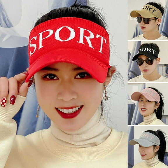 Travelwant Sport Wear Athletic Visor Sun Sports Visor Hat Visor Adjustable Cap for Women and Men
