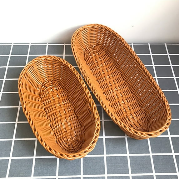 Travelwant Storage Baskets Braided Plastic Storage Baskets, Reusable