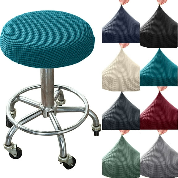 Travelwant Stretchable Elastic Polyester Jacquard Bar Stool Slipcover, Green