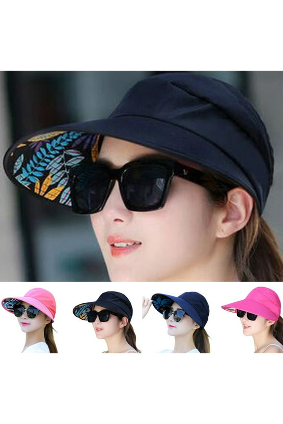 Sun Hats for Women Wide Brim Sun Hat UV Protection Caps Floppy Beach Packable Visor