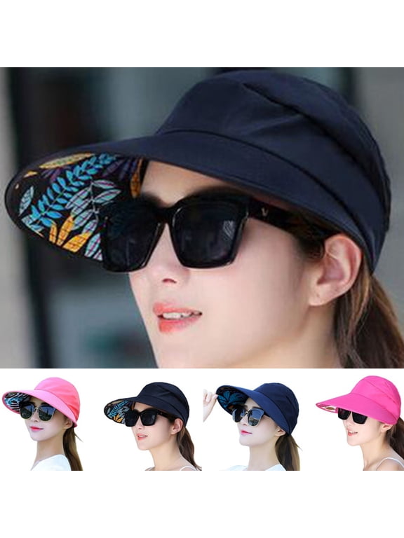 Sun Hats for Women Wide Brim Sun Hat UV Protection Caps Floppy Beach Packable Visor
