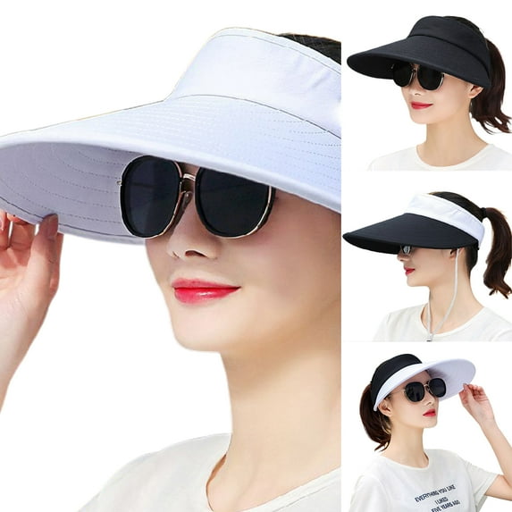 Travelwant Sun Visor Hats Women Large Brim Summer UV Protection Beach Cap