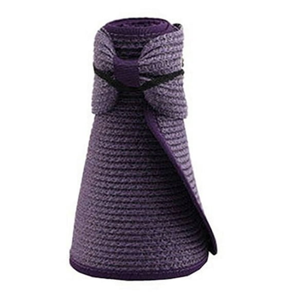 Travelwant Sun Visor Hats for Women Wide Brim Straw Roll Up Ponytail Summer Beach Hat UV UPF Packable Foldable Travel