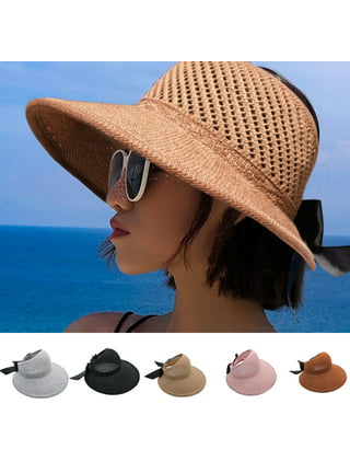 Mgaxyff Sun Shade Hat Sun Visor Beach Sun Protection Hat Sun Visor Hat Large Brim Summer Uv Protection Cotton Foldable Lightweight Beach For Women Nav