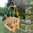 thumbnail image 1 of Travelwant Swing Wild Bird Feeder for Outside, Metal Mesh Bottom, Cute Bench Bird Feeder or Squirrel Feeder for Yard, Porch Decoration, Large Capacity, 1 of 7