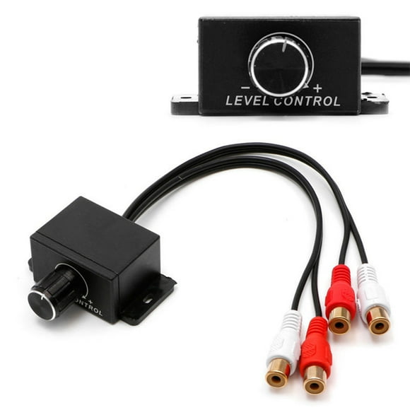 Travelwant Universal Car Dash Audio Amplifier Bass Volume Control Knob Sub Amp Volume Control Cable for Car, Motorcycle, Speakers, Home Theater