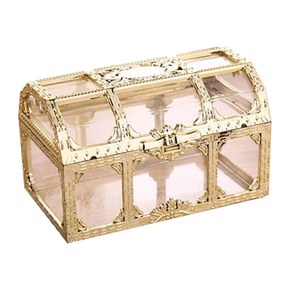 Travelwant Vintage Transparent Storage Box Candy Trinket Jewelry Holder ...