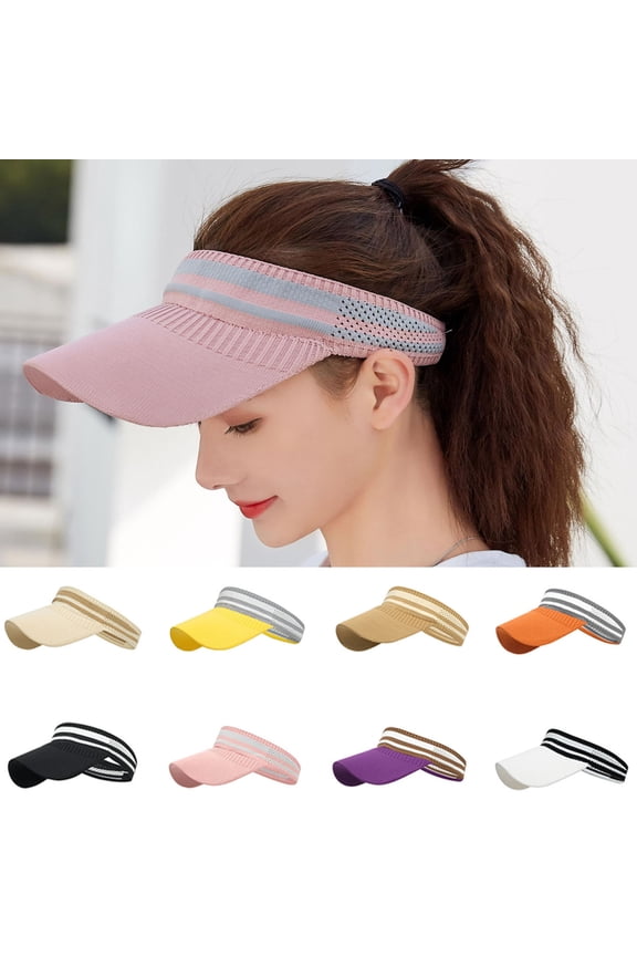 Visor Hat Sun Visor Caps Lightweight Quick Dry Hat Adjustable Sports Hat for Women Men Golf Tennis Cycling Running Jogging