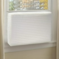 Travelwant Waterproof Indoor Air Conditioner Cover for Window Units,Double Insulation Anti-Rust Adjustable Inside Window AC Cover with Free Elastic Straps