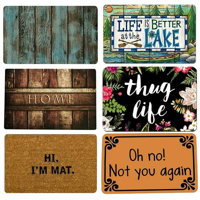 Travelwant Doormat, Indoor/Outdoor NonSlip Rug, Easy to Clean